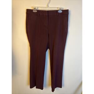 Talbots Barely Boot 12P Plum Professional Winter Trouser Dress Pant